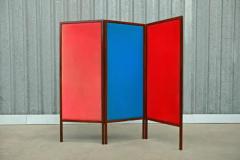 Sergio Rodrigues Brazilian Modern Room Divider in Hardwood Leather by Sergio Rodrigues 1960s - 3186629