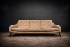 Sergio Rodrigues Brazilian Modern Stella Three Seat Sofa in Rosewood Boucl by S Rodrigues - 4473596