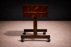 Sergio Rodrigues Console on wheels in Rosewood Chrome Wheels Sergio Rodrigues 1960s - 4635492