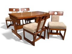 Sergio Rodrigues Cuiaba Dining Set in Hardwood Sergio Rodrigues 1970s Lot 478 479 - 4021226