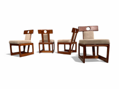 Sergio Rodrigues Cuiaba Dining Set in Hardwood Sergio Rodrigues 1970s Lot 478 479 - 4021228