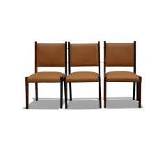 Sergio Rodrigues Dining Chairs in Rosewood Leather Sergio Rodrigues for Bloch 1960s - 4431819