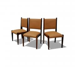 Sergio Rodrigues Dining Chairs in Rosewood Leather Sergio Rodrigues for Bloch 1960s - 4431821