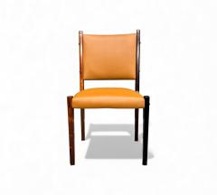 Sergio Rodrigues Dining Chairs in Rosewood Leather Sergio Rodrigues for Bloch 1960s - 4431823
