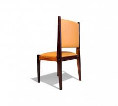 Sergio Rodrigues Dining Chairs in Rosewood Leather Sergio Rodrigues for Bloch 1960s - 4431825
