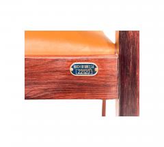 Sergio Rodrigues Dining Chairs in Rosewood Leather Sergio Rodrigues for Bloch 1960s - 4431827