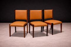 Sergio Rodrigues Dining Chairs in Rosewood Leather Sergio Rodrigues for Bloch 1960s - 4547056