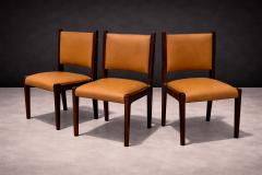 Sergio Rodrigues Dining Chairs in Rosewood Leather Sergio Rodrigues for Bloch 1960s - 4547057