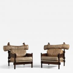 Sergio Rodrigues Franco Lounge Chairs with headrest Sergio Rodrigues Brazilian Modern Design - 3540387