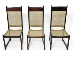 Sergio Rodrigues Highback Rosewood and Cane Dining Chairs - 2989855