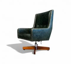 Sergio Rodrigues Holperin Armchair in Green Leather Rosewood Sergio Rodrigues 1962 - 4361068