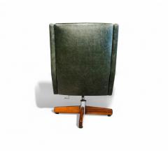Sergio Rodrigues Holperin Armchair in Green Leather Rosewood Sergio Rodrigues 1962 - 4361070