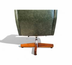 Sergio Rodrigues Holperin Armchair in Green Leather Rosewood Sergio Rodrigues 1962 - 4361075