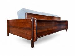 Sergio Rodrigues Macedo Sofa in Rosewood Grey Boucle Sergio Rodrigues 1960s Lot 548A - 4175298