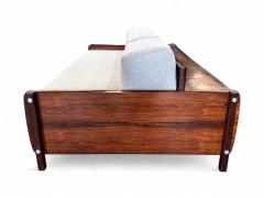 Sergio Rodrigues Macedo Sofa in Rosewood Grey Boucle Sergio Rodrigues 1960s Lot 548A - 4175300