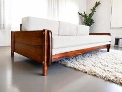 Sergio Rodrigues Macedo Sofa in Rosewood Grey Boucle Sergio Rodrigues 1960s Lot 548A - 4175306