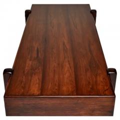 Sergio Rodrigues Mid Century Modern Coffee Table in Hardwood Chrome by Sergio Rodrigues Brazil - 3183310
