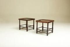 Sergio Rodrigues Mid Century Modern Pair of Magrini Stools by Sergio Rodrigues Brazil 1960s - 3499787