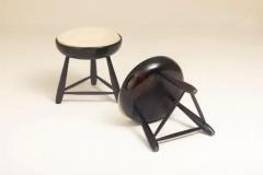 Sergio Rodrigues Mid Century Modern Pair of Mocho Stools by Sergio Rodrigues Brazil 1960s - 3499807