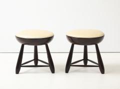 Sergio Rodrigues Mid Century Modern Pair of Mocho Stools by Sergio Rodrigues Brazil 1960s - 4762825