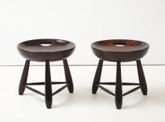 Sergio Rodrigues Mid Century Modern Pair of Mocho Stools by Sergio Rodrigues Brazil 1960s - 4762826