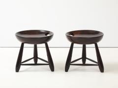 Sergio Rodrigues Mid Century Modern Pair of Mocho Stools by Sergio Rodrigues Brazil 1960s - 4762832
