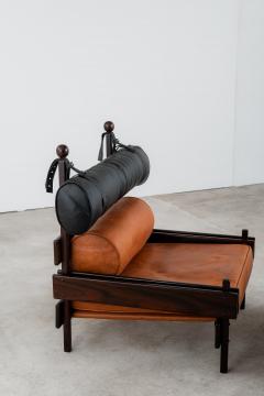 Sergio Rodrigues Mid Century Modern Tonico Armchair w ottoman by Sergio Rodrigues Brazil 1960s - 4423581