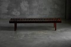 Sergio Rodrigues Mid Century Slatted Bench attributed to Sergio Rodrigues Brazil 1960 - 4549519