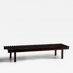 Sergio Rodrigues Mid Century Slatted Bench attributed to Sergio Rodrigues Brazil 1960 - 4553467