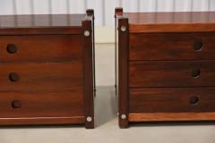 Sergio Rodrigues Mid century Modern Sabara Side Tables in Rosewood Sergio Rodrigues Brazil - 3331145