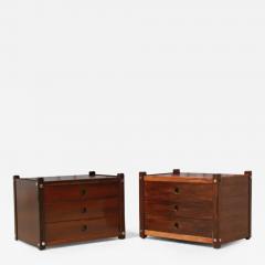 Sergio Rodrigues Mid century Modern Sabara Side Tables in Rosewood Sergio Rodrigues Brazil - 3343201