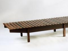 Sergio Rodrigues Mid century modern Mucki Bench by Brazilian designer Sergio Rodrigues - 1222338