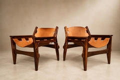 Sergio Rodrigues Modern Kilin Armchairs in Jacarand Rosewood Leather by Sergio Rodrigues - 4694018