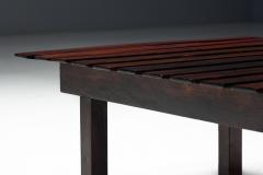 Sergio Rodrigues Modern Slatted Coffee Table in the Style of Sergio Rodrigues Brazil 1960s - 4586506