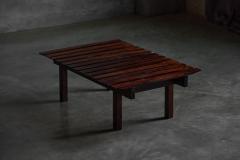 Sergio Rodrigues Modern Slatted Coffee Table in the Style of Sergio Rodrigues Brazil 1960s - 4586521