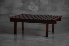 Sergio Rodrigues Modern Slatted Coffee Table in the Style of Sergio Rodrigues Brazil 1960s - 4586522