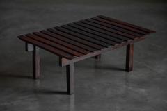 Sergio Rodrigues Modern Slatted Coffee Table in the Style of Sergio Rodrigues Brazil 1960s - 4586524
