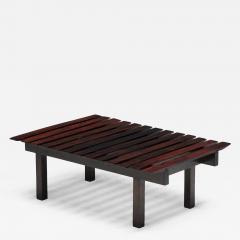 Sergio Rodrigues Modern Slatted Coffee Table in the Style of Sergio Rodrigues Brazil 1960s - 4590310