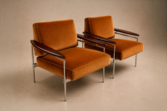 Sergio Rodrigues Pair of Beto Armchairs by Sergio Rodrigues in Brazilian Rosewood - 4698885