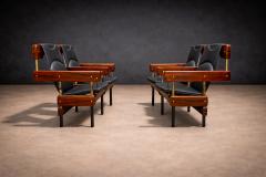Sergio Rodrigues Pair of Double Longarina Auditorium Chairs Sergio Rodrigues - 4542520