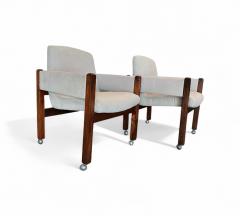 Sergio Rodrigues Pair of Jimi Armchairs with Wheels Sergio Rodrigues 1971 Lot 420 - 4376829