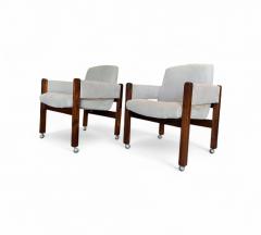 Sergio Rodrigues Pair of Jimi Armchairs with Wheels Sergio Rodrigues 1971 Lot 420 - 4376832