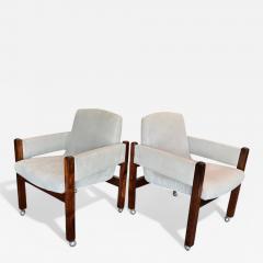 Sergio Rodrigues Pair of Jimi Armchairs with Wheels Sergio Rodrigues 1971 Lot 420 - 4379152