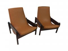 Sergio Rodrigues Pair of Mid Century Modern Vronka Armchairs by Sergio Rodrigues 1960s - 2560735
