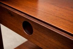 Sergio Rodrigues Pair of Sergio Rodrigues Yara Jacarand Side Tables with Glass Shelf - 4525020