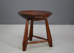 Sergio Rodrigues Rare Pair of wooden stools Mocho by sergio Rodrigues from 1950 restored - 1112451