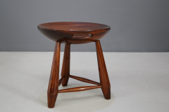 Sergio Rodrigues Rare Pair of wooden stools Mocho by sergio Rodrigues from 1950 restored - 1112453