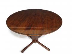 Sergio Rodrigues Rosewood 42 Round Pedestal Base Dining Table - 2882057