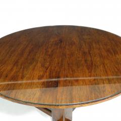 Sergio Rodrigues Rosewood 42 Round Pedestal Base Dining Table - 2882064