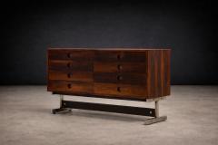 Sergio Rodrigues S rgio Rodrigues Dalmo Chest of Drawers in Rosewood and Chromed Steel Oca - 4525347